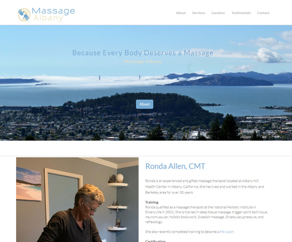 Massage Therapist Albany CA